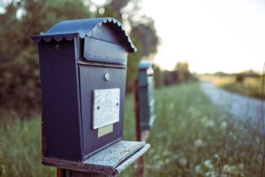 black mail box