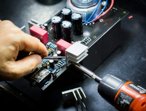 black circuit board