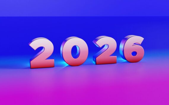 The year 2026 in metallic numbers.